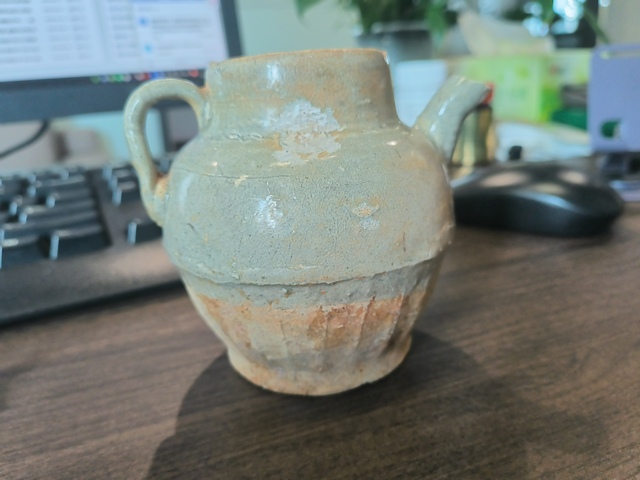 古玩陶瓷青白釉執壺真品鑒賞圖