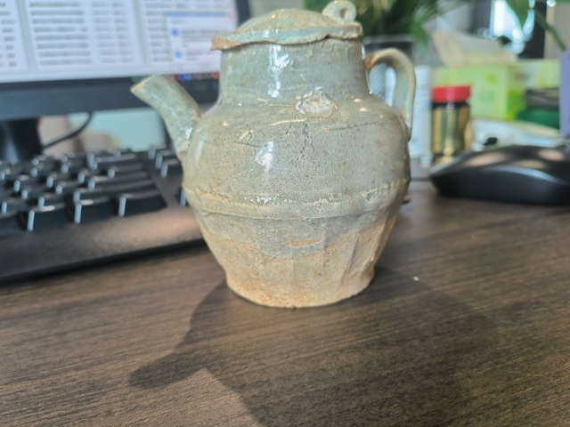 古玩陶瓷青白釉執壺真品鑒賞圖