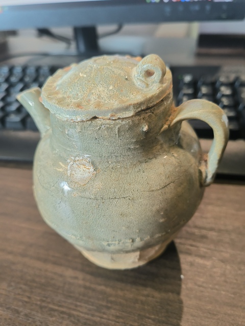 古玩陶瓷青白釉執壺真品鑒賞圖