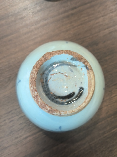 古玩陶瓷青花花卉紋茶碗真品鑒賞圖