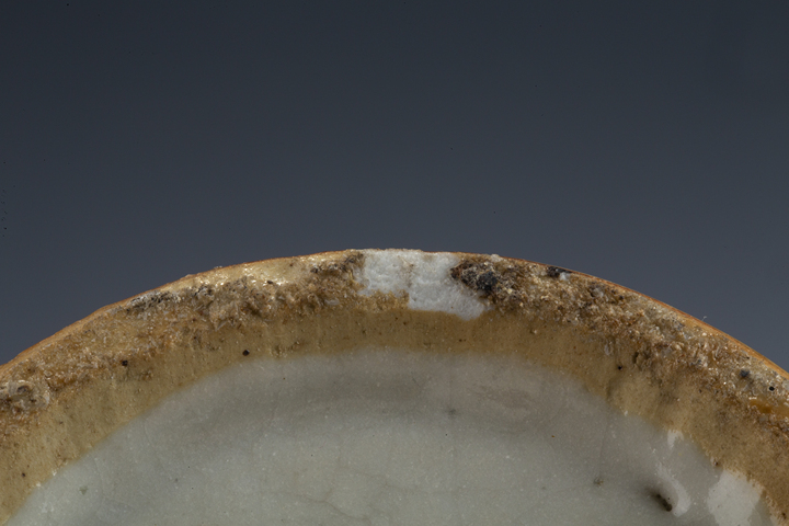 古玩陶瓷清晚·哥釉青花穿花龍紋花觚真品鑒賞圖