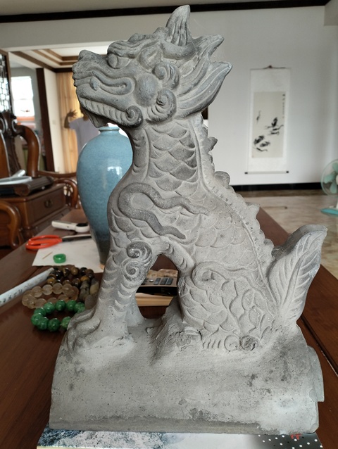 古玩陶瓷磚雕屋脊獸真品鑒賞圖