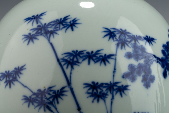 古玩陶瓷清雍正·青花歲寒三友紋罐
真品鑒賞圖
