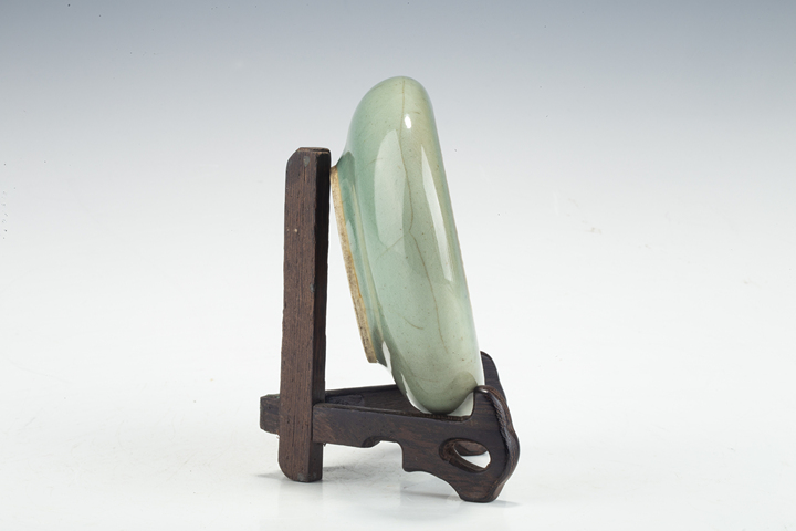 古玩陶瓷清晚·青釉小鏜鑼洗真品鑒賞圖