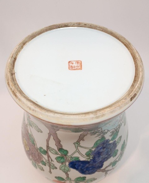 古玩陶瓷花鳥紋將軍罐真品鑒賞圖