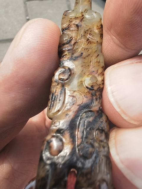 古玩玉器提油仿古“玉耳勺”真品鑒賞圖