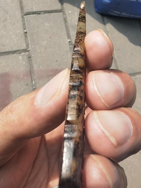 古玩玉器提油仿古“玉耳勺”真品鑒賞圖