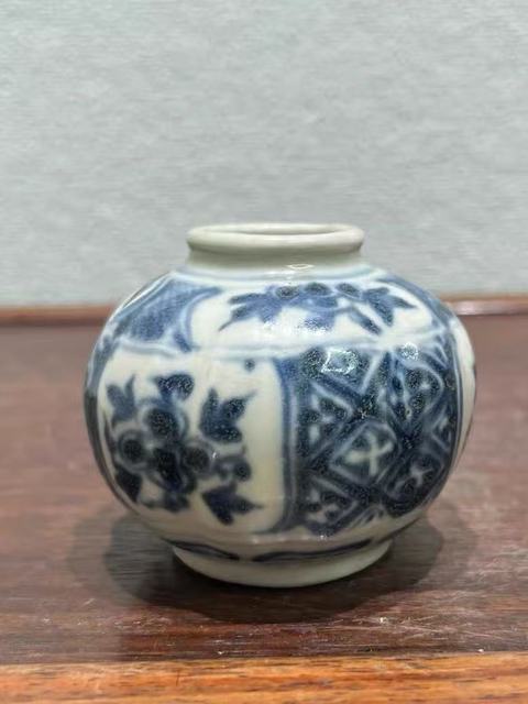古玩陶瓷青花水盂真品鑒賞圖