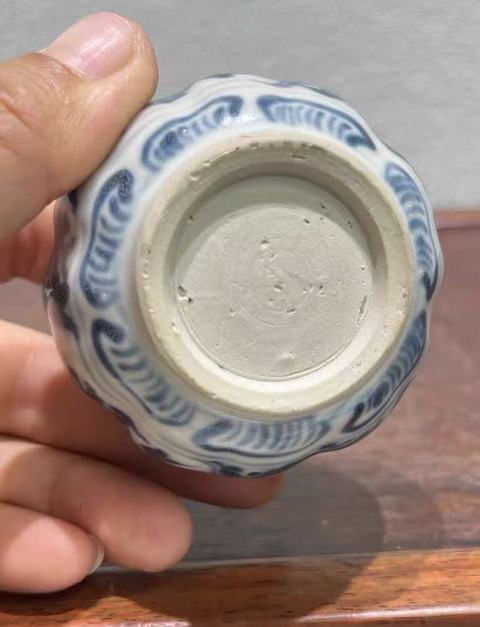 古玩陶瓷青花水盂真品鑒賞圖