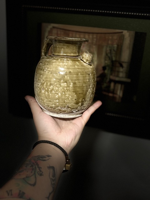 古玩陶瓷唐·茶葉末釉執(zhí)壺拍賣,當(dāng)前價(jià)格328元