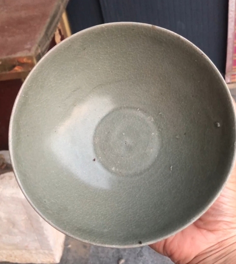 古玩陶瓷龍泉窯青釉碗拍賣，當前價格2880元