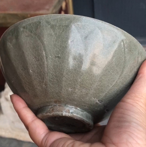 古玩陶瓷龍泉窯青釉碗拍賣，當前價格2880元