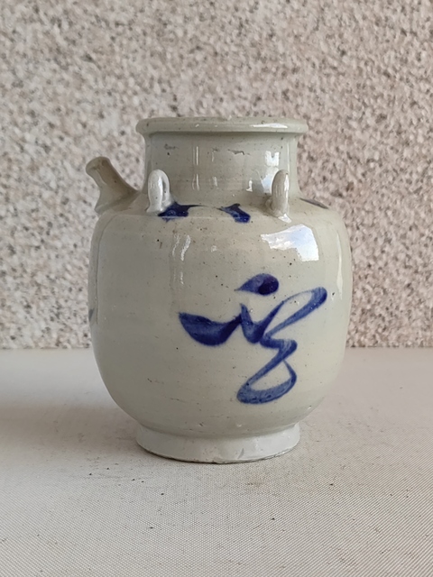古玩陶瓷青花四系壺拍賣，當前價格580元