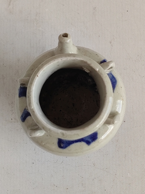 古玩陶瓷青花四系壺拍賣，當前價格580元