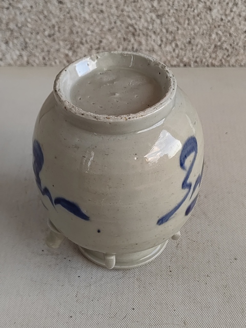 古玩陶瓷青花四系壺拍賣，當前價格580元