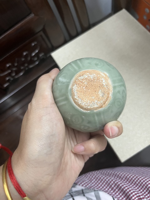 古玩陶瓷元代 龍泉花模小罐拍賣，當前價格6800元