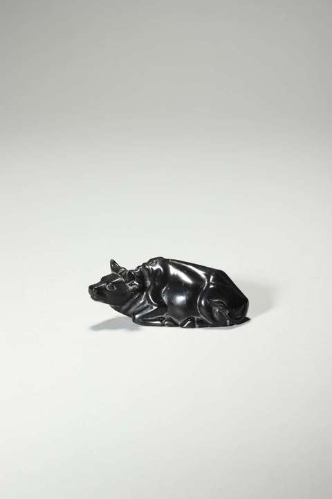 古玩雜項石牛鎮(zhèn)紙真品鑒賞圖