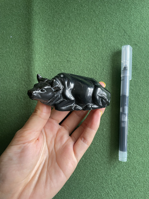 古玩雜項石牛鎮(zhèn)紙真品鑒賞圖