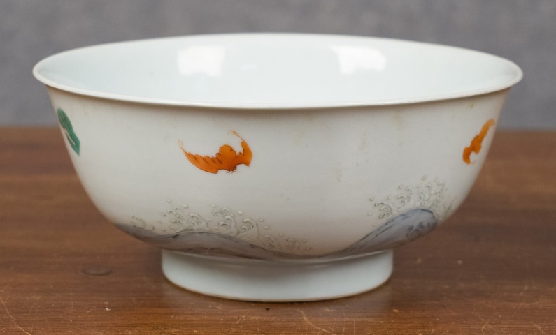 古玩陶瓷松鹿紋碗真品鑒賞圖