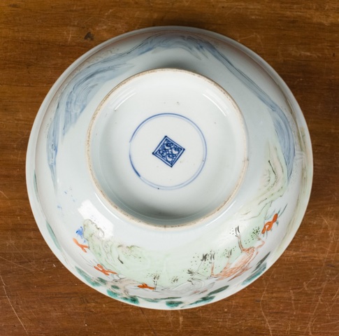 古玩陶瓷松鹿紋碗真品鑒賞圖