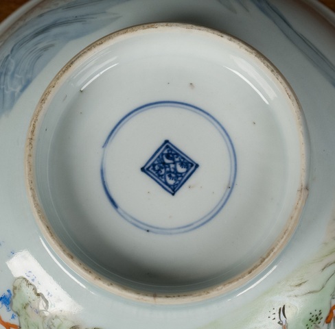 古玩陶瓷松鹿紋碗真品鑒賞圖