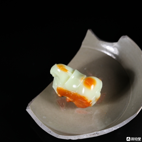 古玩玉器和田玉小馬把件真品鑒賞圖