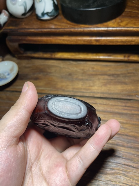 古玩雜項(xiàng)龍紋鼻煙壺真品鑒賞圖