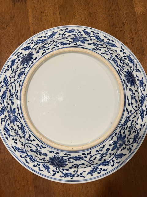 古玩陶瓷青花盤真品鑒賞圖