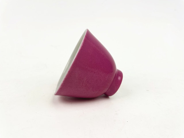 古玩陶瓷清末民初·胭脂紅鈴鐺杯拍賣，當前價格2000元