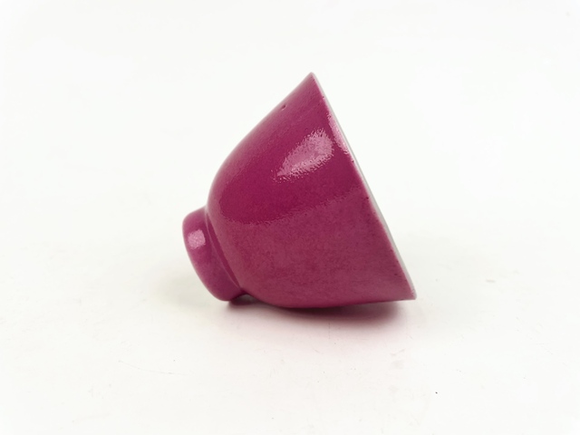 古玩陶瓷清末民初·胭脂紅鈴鐺杯拍賣，當前價格2000元