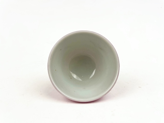 古玩陶瓷清末民初·胭脂紅鈴鐺杯拍賣，當前價格2000元