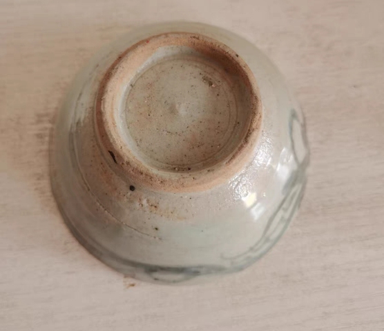 古玩陶瓷晚明青花碗真品鑒賞圖