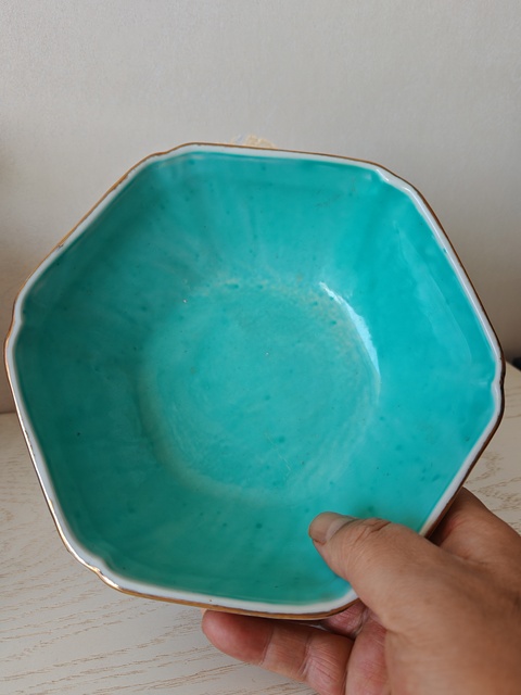 古玩陶瓷粉彩花鳥紋貢碗真品鑒賞圖