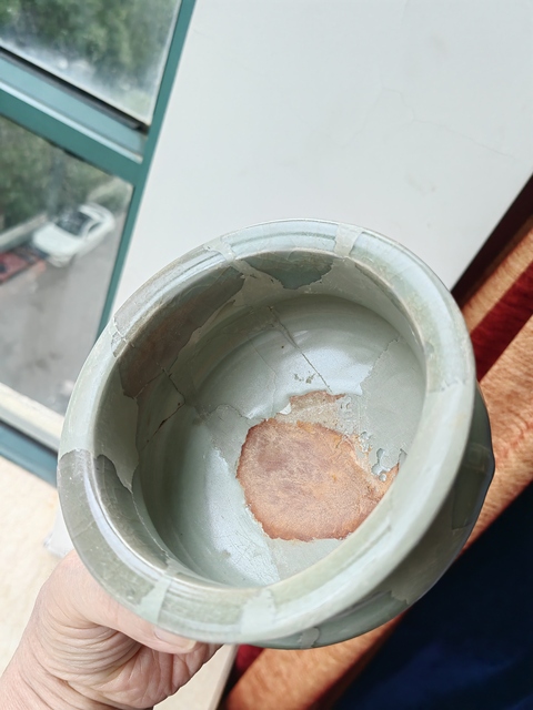 古玩陶瓷龍泉青瓷鬲式爐真品鑒賞圖