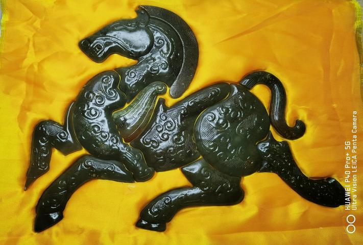 古玩玉器仿古玉馬真品鑒賞圖