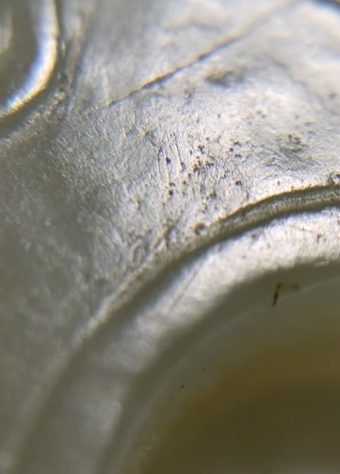古玩玉器乳釘紋玉壁真品鑒賞圖