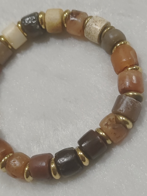 古玩玉器瑪瑙珠串 真品鑒賞圖