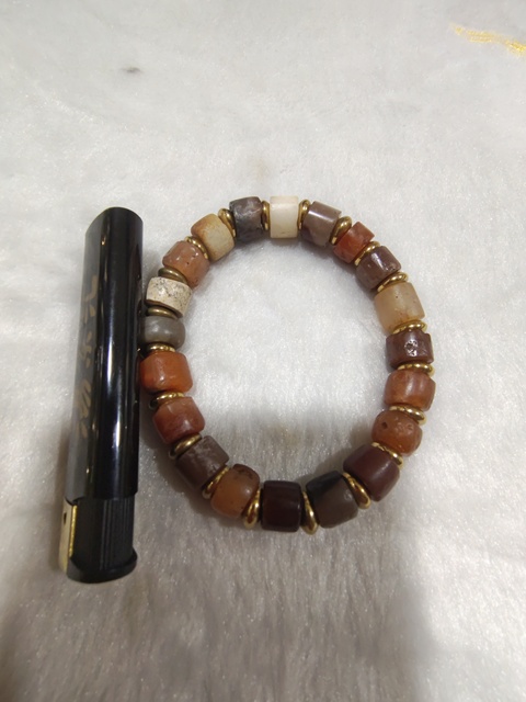 古玩玉器瑪瑙珠串 真品鑒賞圖