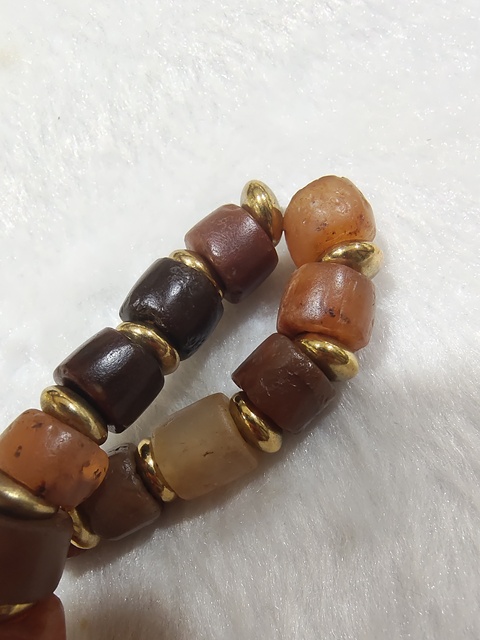 古玩玉器瑪瑙珠串 真品鑒賞圖