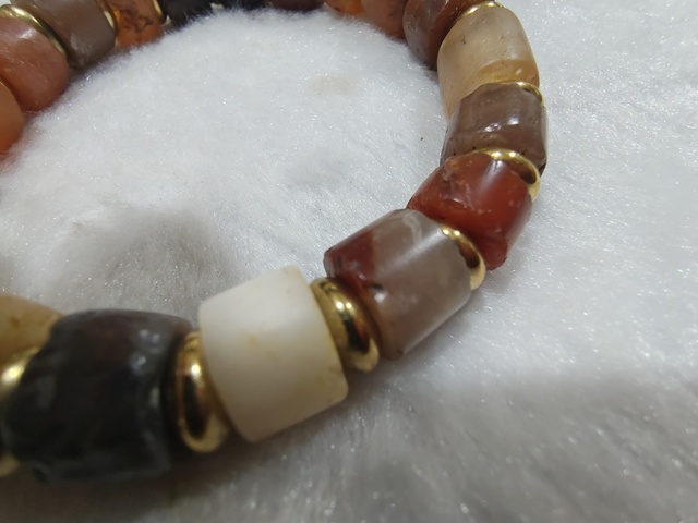 古玩玉器瑪瑙珠串 真品鑒賞圖