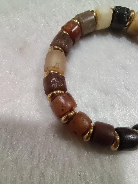 古玩玉器瑪瑙珠串 真品鑒賞圖