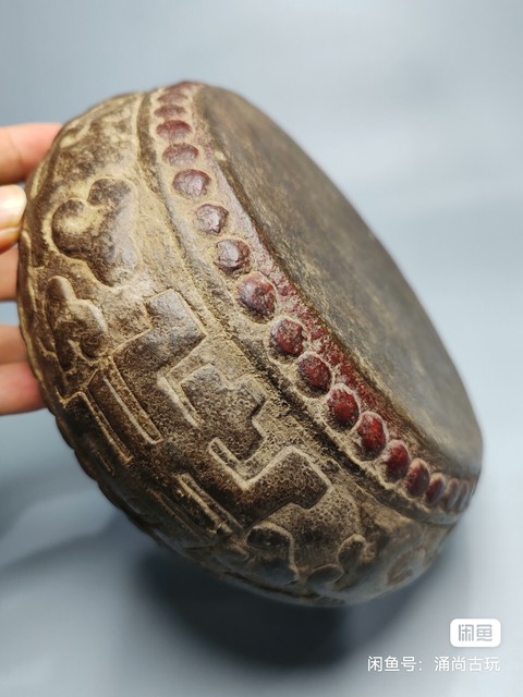 古玩雜項石鼓真品鑒賞圖