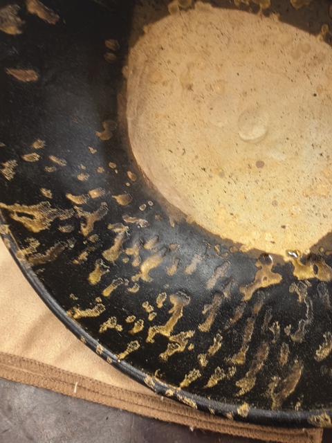 古玩陶瓷吉州窯灑花釉碗真品鑒賞圖