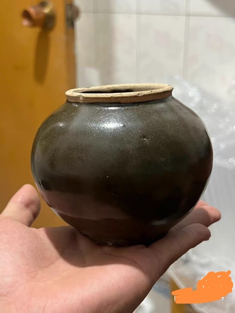 古玩陶瓷茶葉末罐真品鑒賞圖