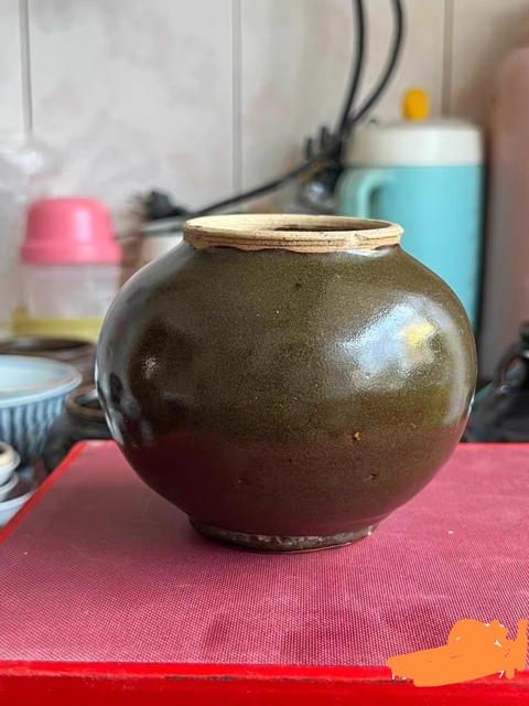 古玩陶瓷茶葉末罐真品鑒賞圖