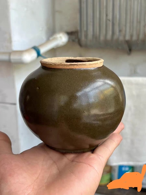 古玩陶瓷茶葉末罐真品鑒賞圖