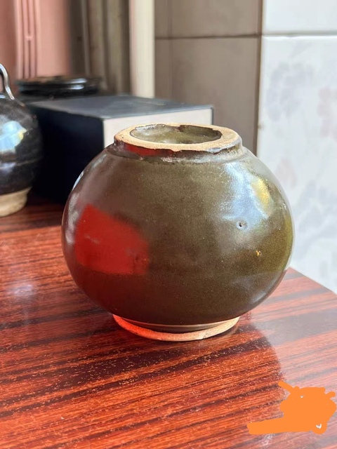 古玩陶瓷茶葉末罐真品鑒賞圖