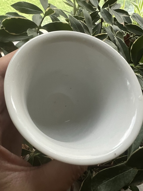 古玩陶瓷花果紋青花高足杯真品鑒賞圖