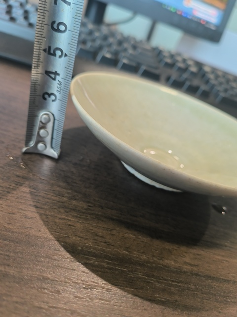 古玩陶瓷青白釉斗笠碗真品鑒賞圖