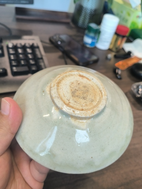 古玩陶瓷青白釉斗笠碗真品鑒賞圖